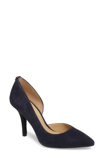 Women's Michael Michael Kors 'nathalie Flex' Half D'orsay Pump .5 M - Blue