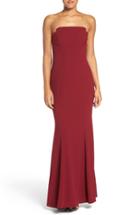 Women's Jill Jill Stuart Notched Strapless Gown - Red