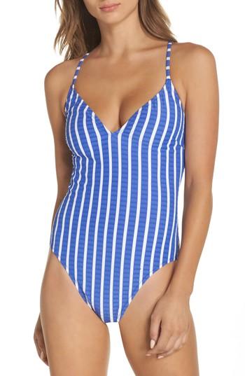 Women's J.crew Lace-up One-piece Swimsuit
