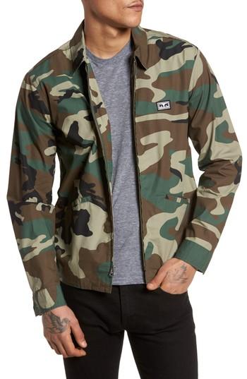 Men's Obey Driver Jacket - Green