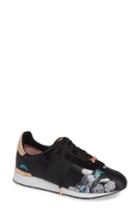 Women's Ted Baker London Emelei 2 Floral Sneaker M - Black
