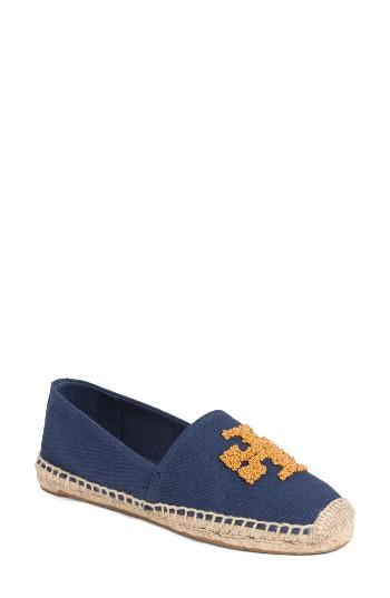 Women's Tory Burch Elisa Espadrille Flat M - Blue