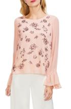 Women's Vince Camuto Bell Sleeve Embellished Blouse, Size - Pink
