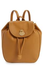 Longchamp Cavalcade Leather Backpack - Beige