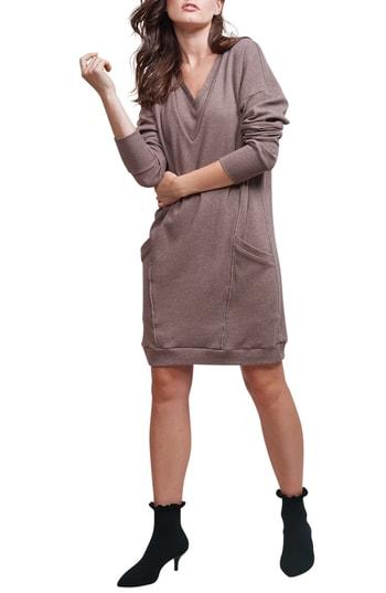 Women's Allette Margo Nursing Sweater Dress - Brown