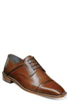 Men's Stacy Adams Ryland Cap Toe Derby M - Brown