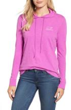 Women's Vineyard Vines Garment Dyed Slubbed Whale Hoodie - Pink