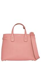 Burberry Medium Banner Leather Tote - Pink