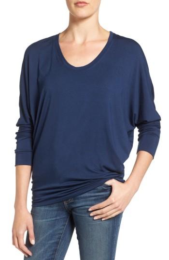 Women's Amour Vert Zoe Long Sleeve Tee, Size - Blue