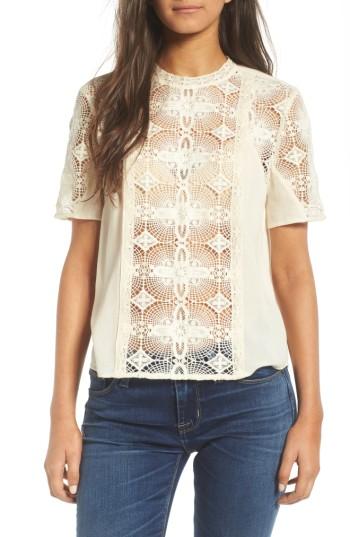 Women's Hinge Vintage Lace Top - Ivory