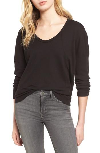 Women's Splendid Thermal Tee - Black