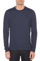 Men's Original Penguin Jaspe Terry Long Sleeve T-shirt - Blue