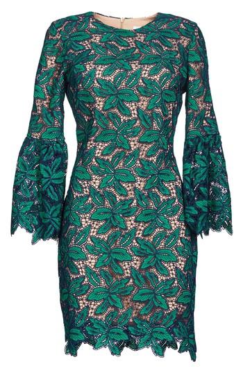 Women's Dress The Population Paige Crochet Shift Dress, Size - Green