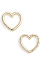 Women's Estella Bartlett Small Open Heart Stud Earrings