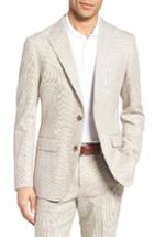 Men's Bonobos Trim Fit Houndstooth Linen & Cotton Sport Coat