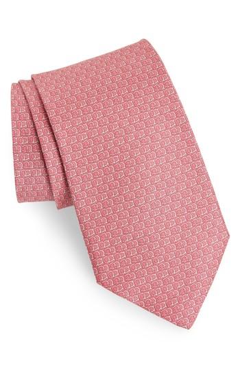 Men's Salvatore Ferragamo Ego Print Silk Tie, Size - Pink