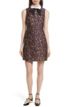 Women's Kate Spade New York Detachable Collar Floral Jacquard Dress - Black