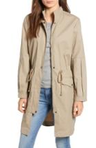 Women's Bb Dakota Killer Queen Balloon Sleeve Twill Coat - Beige
