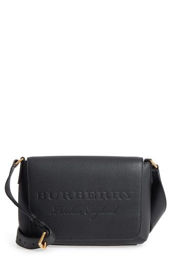 Burberry Small Burleigh Leather Crossbody Bag - Black