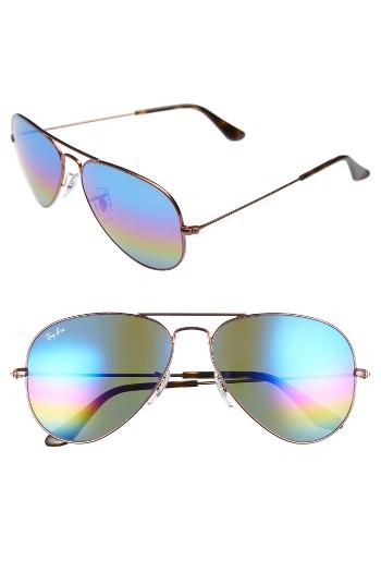 Women's Ray-ban 58mm Aviator Sunglasses -