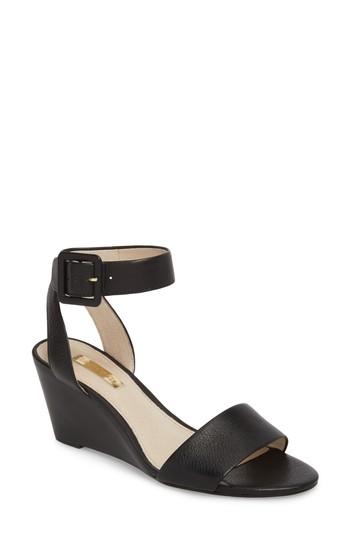 Women's Louise Et Cie Punya Wedge Sandal .5 M - Black
