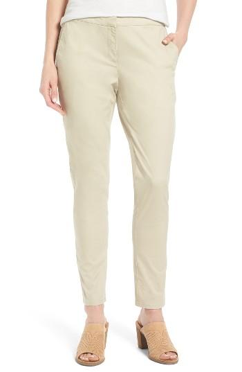 Women's Eileen Fisher Organic Cotton & Tencel Twill Pants
