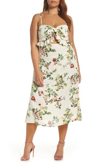 Women's Leith Keyhole Midi Dress - Ivory
