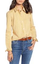 Women's 1901 Stretch Cotton Blend Shirt - Yellow