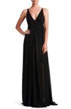 Women's Dress The Population Phoebe Chiffon Gown - Black