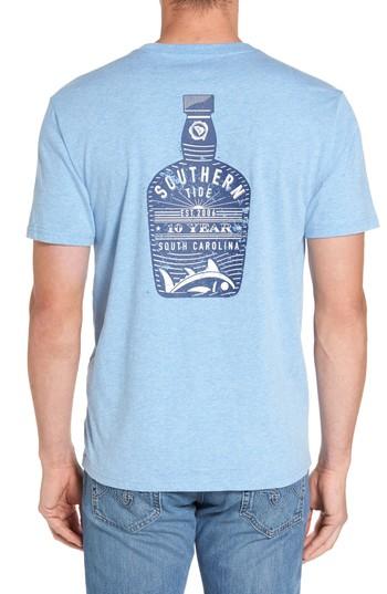 Men's Southern Tide Bourbon Bottle Classic Fit Graphic T-shirt, Size - Blue