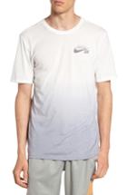Men's Nike Sb Dip Dye Dry T-shirt - White