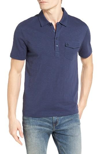 Men's Original Penguin Slub Jersey Polo - Blue