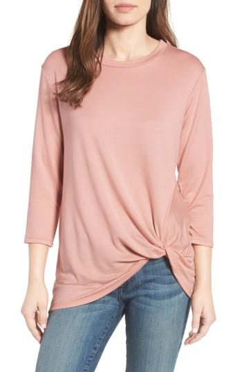 Women's Bobeau Lightweight Twist Hem Top