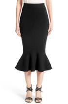 Women's Michael Kors Stretch Knit Flounce Skirt - Black