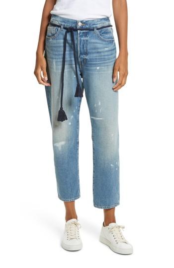 Women's Frame Le Original Tassel Tie High Waist Jeans - Blue