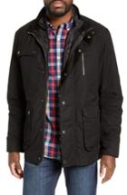 Men's Rodd & Gunn 'harper' Water Resistant 3-in-1 Waxed Canvas Jacket, Size - Black
