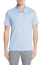 Men's Canali Pique Polo Shirt Us / 50 Eur - Blue