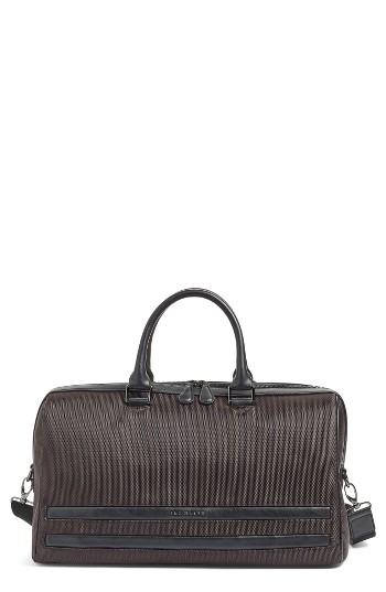 Men's Ted Baker London Tanclan Nylon Duffel Bag - Brown