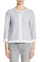 Women's Fabiana Filippi Chevron Knit Jacket Us / 38 It - Grey