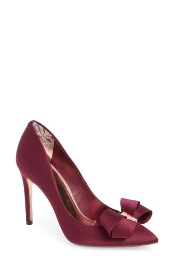 Women's Ted Baker London Skalett Pump M - Burgundy