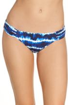 Women's Tommy Bahama Tide Dye Stripe Reversible Bikini Bottoms - Blue