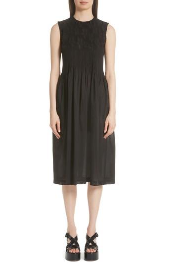 Women's Tricot Comme Des Garcons Floral Dress - Black