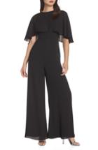 Women's Fame And Partners Georgette Jumpsuit With Removable Cape