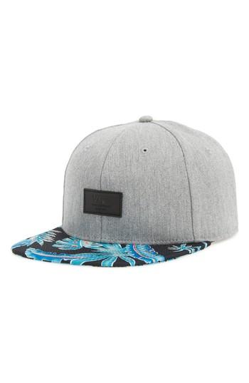 Men's Vans Bill Print Snapback Cap - Grey