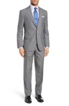 Men's David Donahue Ryan Classic Fit Plaid Wool Suit