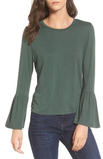 Women's Bp. Bell Sleeve Tee, Size - Green