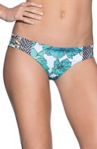 Women's Maaji Magnolia Jardin Bikini Bottoms - Blue/green