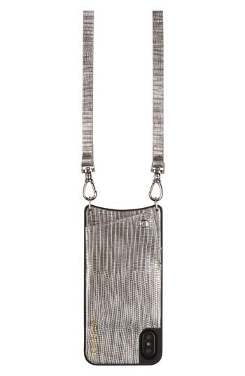 Bandolier Emma Faux Leather Iphone X Crossbody Case - Blue