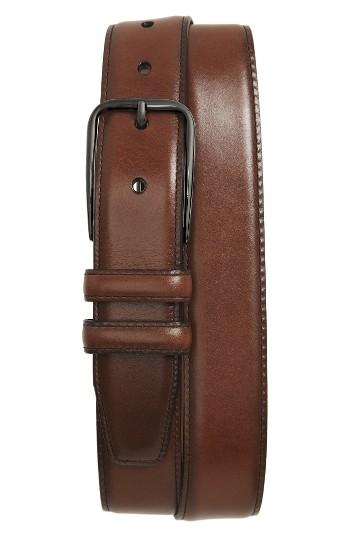 Men's Nordstrom Men's Shop Parker Leather Belt - Cognac