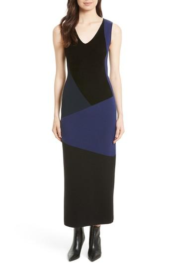Women's Diane Von Furstenberg Body-con Knit Maxi Dress - Black